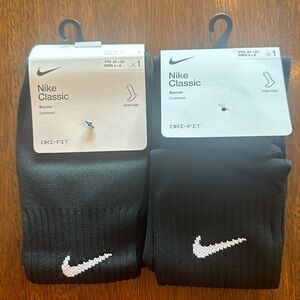 Nike black soccer socks. New